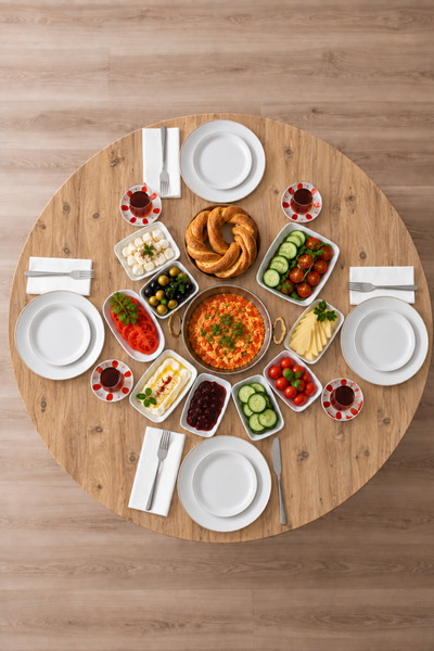 Ecowood Katlanabilir Yuvarlak Yer Sofrası 70 cm - Atlantik Çam