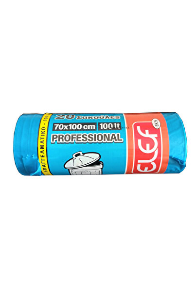 ELEF Σακούλες Απορριμάτων Χωρητικότητας 100lt 70x100cm 20τμχ Μπλε