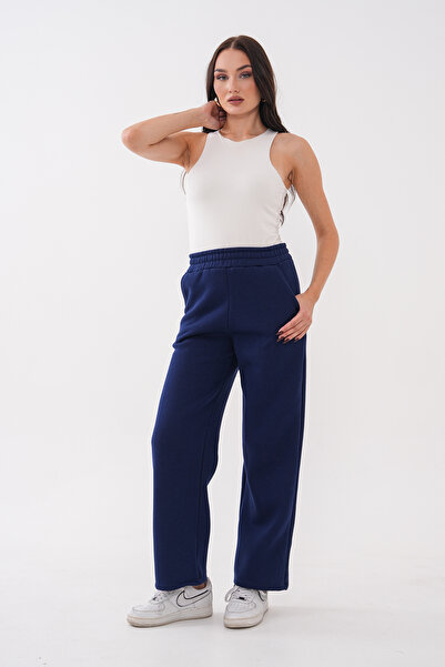 Mega Life Wide-Leg Three-Yarn Pants