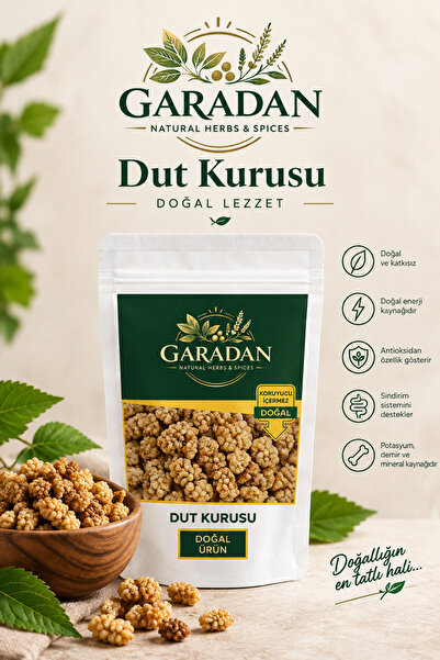 Yerli Dut Kurusu - Yeni Mahsul 1. Kalite İlaçsız Katkısız Şeker İlavesiz (100 gr)