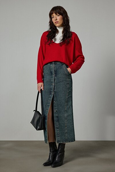 Touché Privé Deep Neck Tricot Sweater