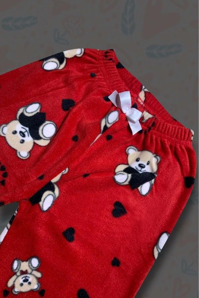 Generic Brand Girl's Eye-Patch Plush Fleece Pajama Set