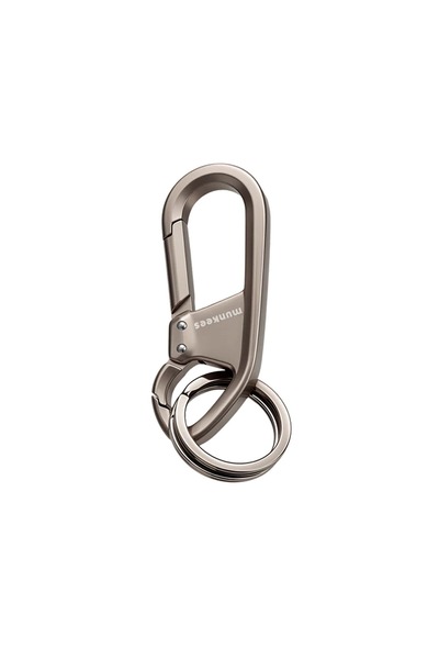 Munkees Carabiner Double Gray Keychain