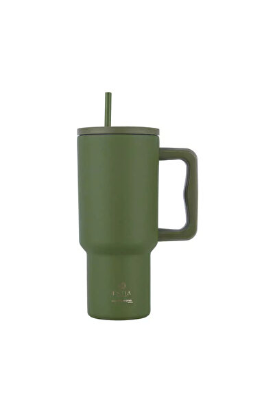 Estia Home Art Ανοξείδωτο Ποτήρι με Καλαμάκι XL Σώστε την Αιγαίο 900ml Εστία ...