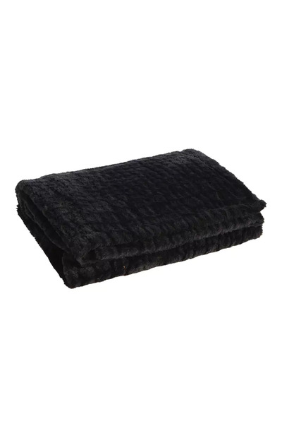 Nef Nef Homeware Κουβέρτα καναπέ Μέντορ 130Χ180 Νεφ-Νεφ Οικιακά Είδη 96 - Μαύρο