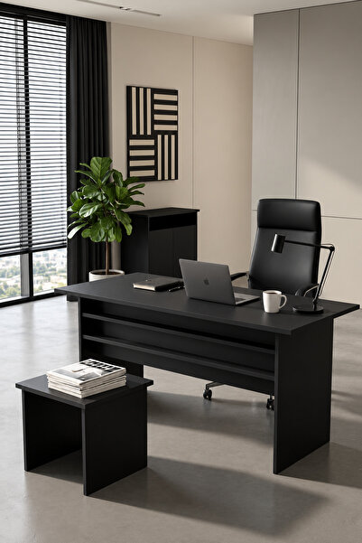 KODIGU Palma Ofis Takımı | 140x60cm Ofis Çalışma Masası | Ofis Dolabı | Sehpa...