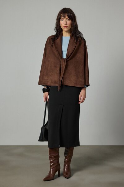 Touché Privé Suede Tie-Up Jacket