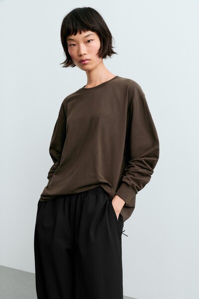 Oysho Uzun kol Oversize T-shirt