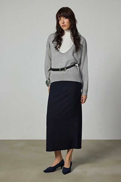 Touché Privé Deep Neck Tricot Sweater