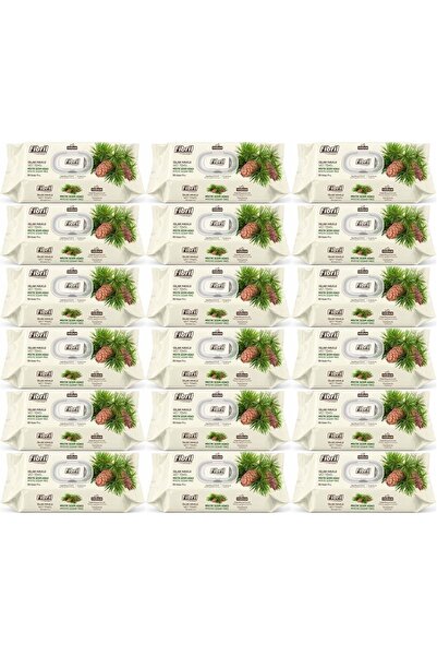 Fibril Wet Towel Wipes 90 Sheets Mystic Cedar Wood with Plastic Cover (Set of...