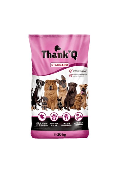 ThankQ Thank Q STANDARD – Hrana uscata pentru caini cu aroma de miel, 10kg