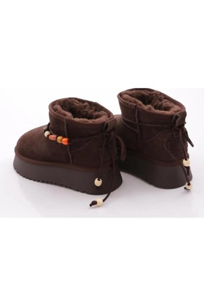 Guja 26K430-5 Genuine Suede Leather High-Sole Premium Ug Boots with Wool Inside