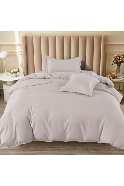 Pucioasa Home Lenjerie de pat cu elastic, tesatura tip finet, uni, pat 1 pers...