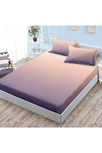 Pucioasa Home Husa de pat cu elastic si 2 fete de perna, tesatura tip finet, ...
