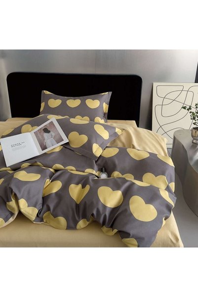 Pucioasa Home Lenjerie de pat cu 2 fete, tesatura tip finet, pat 1 persoana, ...