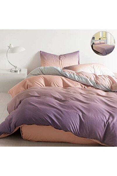 Pucioasa Home Lenjerie de pat cu 2 fete, policoton, 4 piese, pat 2 persoane, ...