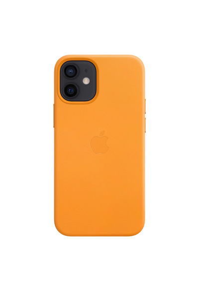 Apple Δερμάτινη Θήκη iPhone 12 Mini με MagSafe Πορτοκαλί