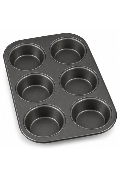 ONEIDA Confection Muffin Pan 6 Cup Nonstick Carbon Steel Baking Tray for Muff...