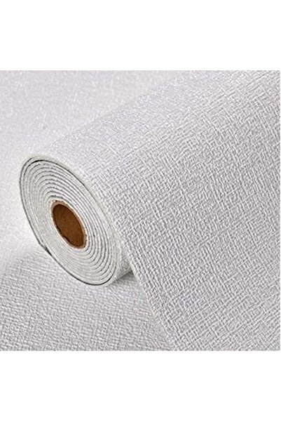 Vivendo Rolă de tapet autoadeziv 3D cu model în relief 280 x 50 cm, moale la atingere, rezistent la apă, Alb