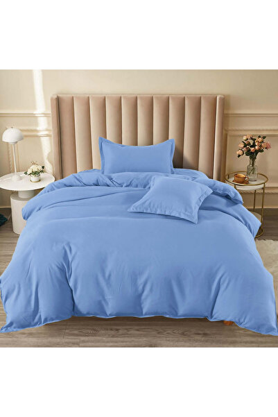 Pucioasa Home Lenjerie de pat cu elastic, tesatura tip finet, uni, pat 1 pers...