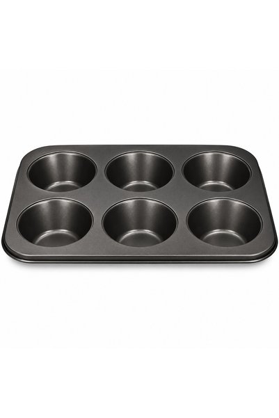 ONEIDA Bliss 35354L20 Jumbo Muffin Pan 6 Cup Nonstick Carbon Steel Baking Tra...