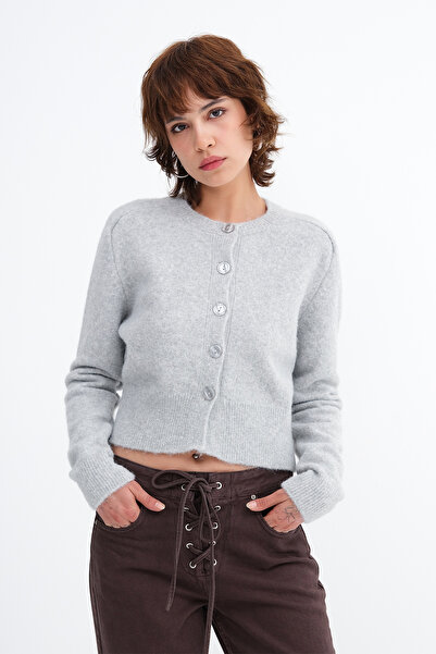 Addax Buttoned Knitwear Cardigan H3572