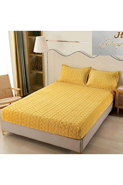Pucioasa Home Husa de pat cu elastic si 2 fete de perna, cocolino tip jacquar...