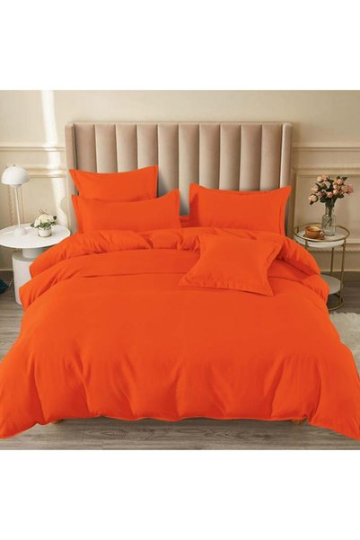 Pucioasa Home Lenjerie de pat cu elastic, tesatura tip finet, uni, pat 2 pers...