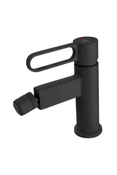 Vivis Baterie bideu ZAFFIRO cu aerator, negru mat