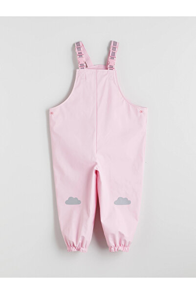 LC Waikiki Kids Pink Printed Girls' Rain Overalls