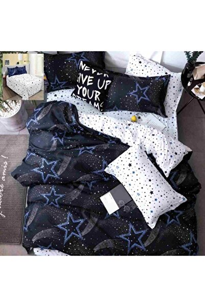 Pucioasa Home Lenjerie de pat cu 2 fete, policoton, 4 piese, pat 2 persoane, ...