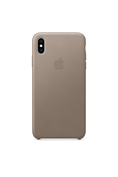 Apple Δερμάτινη Θήκη iPhone XS Max Γκριζοκαφέ