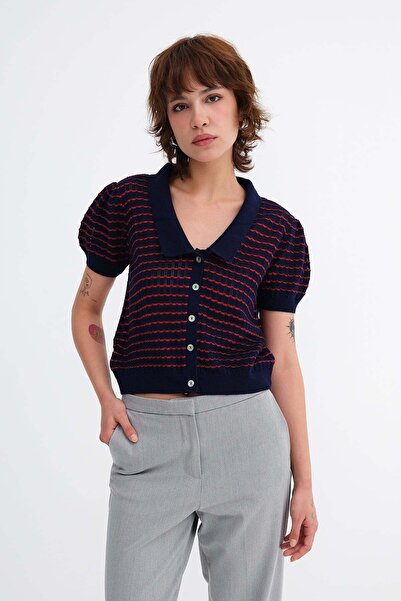 Addax Short Sleeve Knitwear T5355