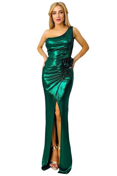 FY FashionForYou Rochie de seară JoeLLe, cu detalii florale și umeri goi, Ver...