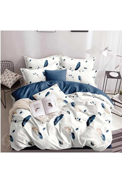 Pucioasa Home Lenjerie de pat cu 2 fete, policoton, 4 piese, pat 2 persoane, ...