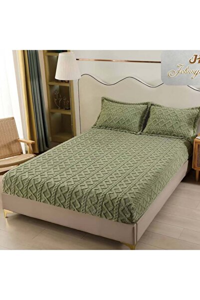 Pucioasa Home Husa de pat cu elastic si 2 fete de perna, cocolino tip jacquar...