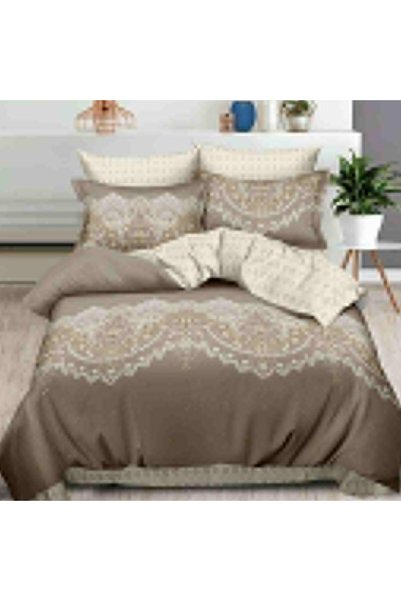 Pucioasa Home Lenjerie de pat cu 2 fete, tesatura tip finet, pat 2 persoane, ...