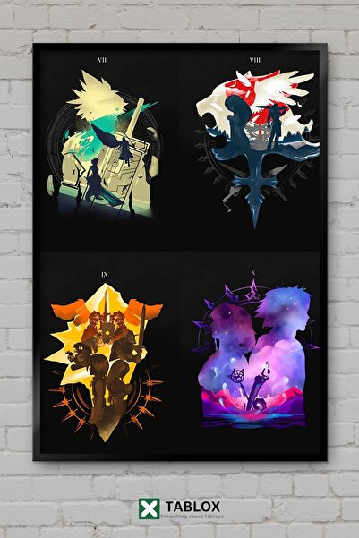 tablomaxtbx Final Fantasy Set Game Character Art Αφίσα Διακόσμηση Τοίχου Διακ...