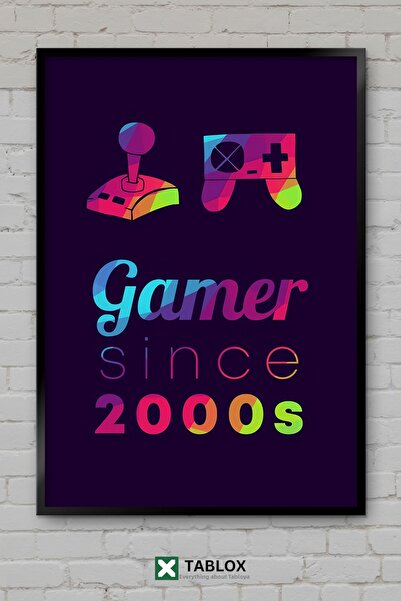 tablomaxtbx Gamer din anii 2000, Artă retro din anii 2000, Tablou decorativ î...