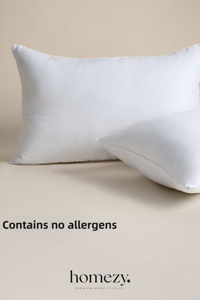 Homezy 2 bucăți 900gr Micro-perne antialergice |   Pernă lavabilă anti-transpirație 50x70cm