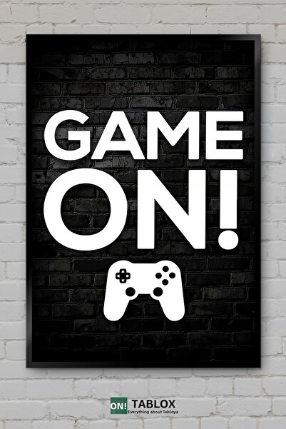 tablomaxtbx Poster de jocuri "The Game Has Begun", artă pentru jucători, deco...