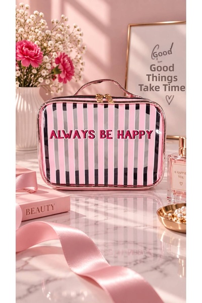 4nio Transparent Makeup / Travel Bag Items – Hologram Design