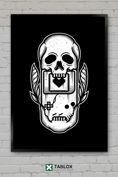tablomaxtbx Game Over Death Tattoo Artă tatuaj Poster Decor de perete Aspect ...