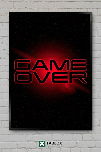 tablomaxtbx Game Over Game Over Poster de perete cu neon pentru gameri, tablo...