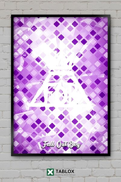 tablomaxtbx Fall Out Boy Music Group Rock Band Poster Cadru de perete cu aspe...