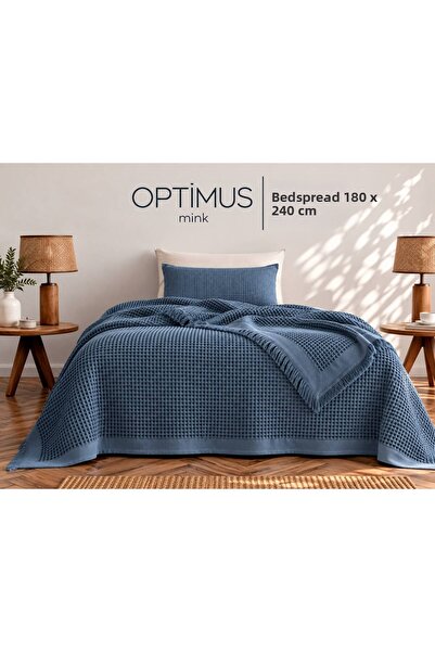 BOZBEYLER Majoli Optimus Single Pike - Bedspread 180 X 240 Textured with Tassels