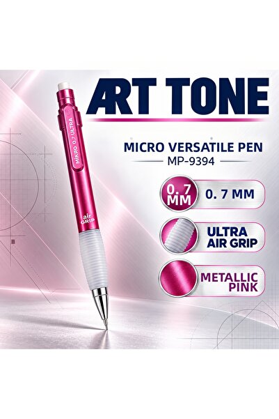 Art Tone قلم مايكرو متعدد الاستخدامات 07 MP-9394 ألترا إير ميتاليك بينك