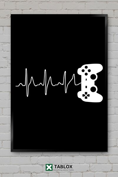 tablomaxtbx Gamer Heartbeat Poster pentru jocuri cu ritm cardiac, cu aspect d...