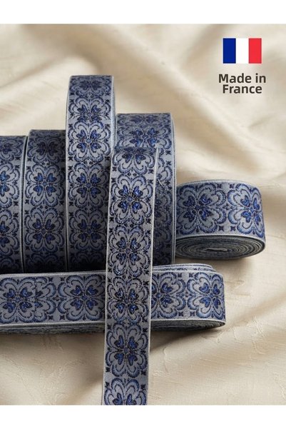 satab French Jacquard Ribbon / Decorative Ribbon / Sewing Closure Strip / 30m...