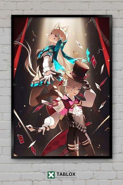 tablomaxtbx Poster cu personajul jocului anime Genshin Impact, cu aspect de c...